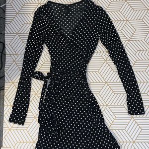 Polka Dot Wrap Dress